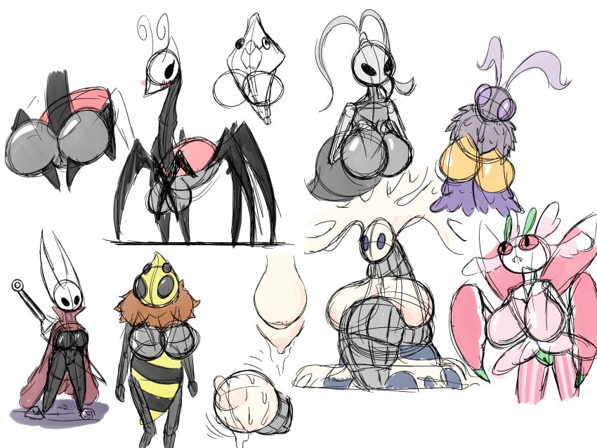 bee big_breasts female_only hollow_knight hornet_(hollow_knight) ikakins iselda_(hollow_knight) lurantis metapod milk multiple_girls pokemon pokemon_(species) porkyman porkyman_(artist) praying_mantis queen_vespa seer_(hollow_knight) spider team_cherry tree voluptuous white_lady_(hollow_knight) willoh_(hollow_knight)