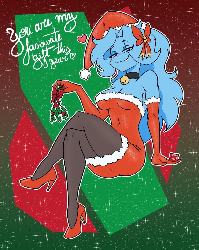 big_breasts breasts christmas cleavage female harriet_(harry_amoros) harry_amorós huge_breasts tagme thick_thighs wide_hips