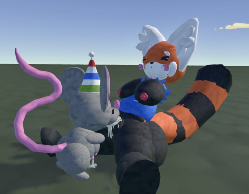 2futas 2girls cum dripping_cum futanari rec_room sexy_pand_o sexy_ratwithhat sucking_penis