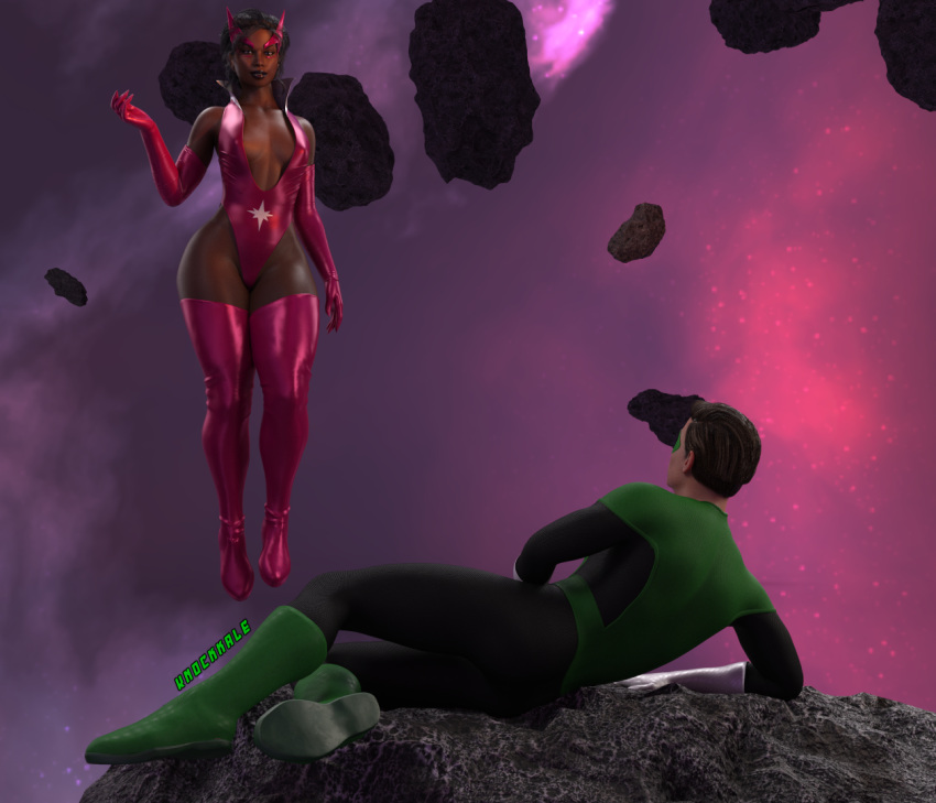 1boy 1boy1girl 1girls 3d ass big_ass big_breasts bottom_heavy breasts brown-skinned_female brown_body brown_skin bust busty chest curvaceous curvy curvy_figure dark-skinned_female dark_skin dc dc_comics fatality_(dc) female female_focus green_lantern green_lantern_(series) green_lantern_corps hal_jordan hips hourglass_figure huge_ass huge_breasts human knockkale large_ass large_breasts legs light-skinned_male light_skin male/female mature mature_female star_sapphire_(dc) star_sapphire_corps straight thick thick_hips thick_legs thick_thighs thighs top_heavy violet_lantern voluptuous voluptuous_female waist wide_hips