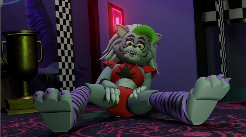 3d 3d_model accurate_art_style arcadenights five_nights_at_freddy's five_nights_at_freddy's:_security_breach fnaf roxanne_wolf_(fnaf) roxanne_wolf_(x3milky) scottgames solo spread_legs steel_wool_studios