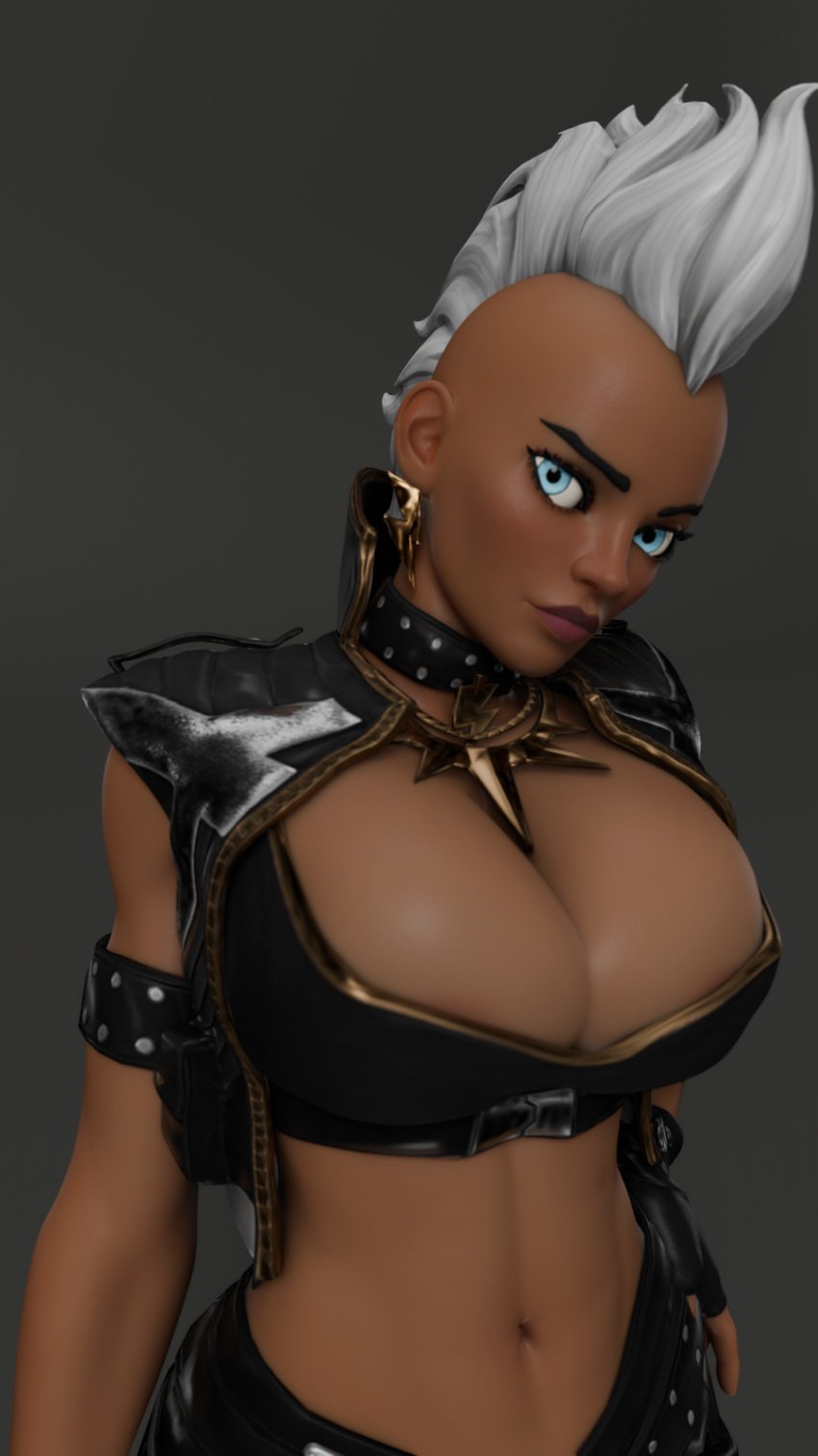 3d 3d_artwork 3d_model blender blender_(software) blender_eevee marvel marvel_comics ororo_munroe storm_(x-men) x-men