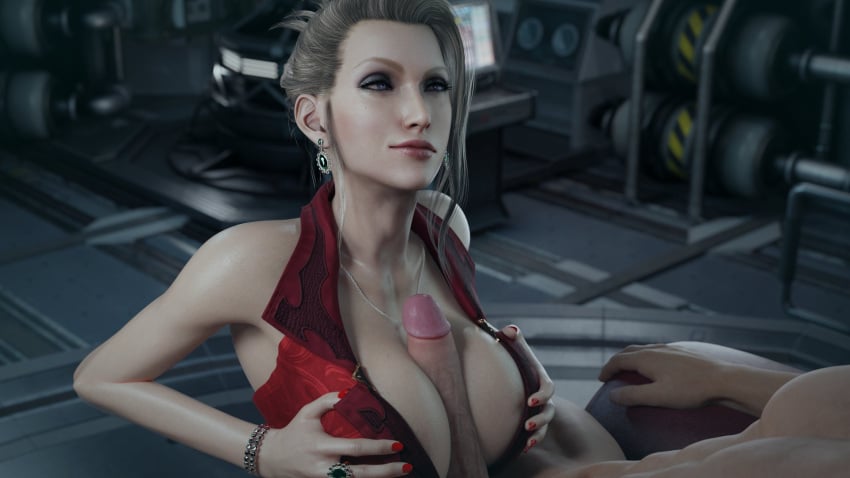 3d big_breasts blonde_female blonde_hair bluelight cfnm clothed_female_nude_male dominatrix elegant female female_dominating_male female_domination female_focus femdom final_fantasy final_fantasy_vii final_fantasy_vii_remake makeup male mature_female mature_woman milf penis scarlet_(ffvii)