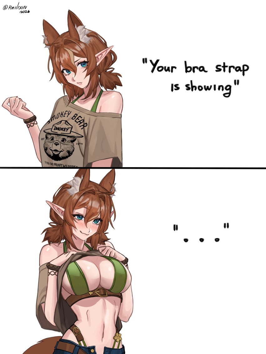 Your Bra Strap Is Showing (Meme) Rule 34 Image