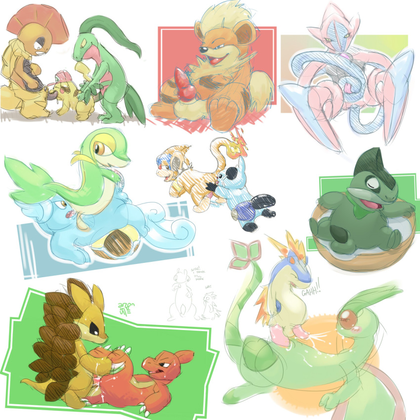 anal anal_masturbation anal_sex argon_vile ashchu axew charmeleon deoxys dewott flygon gay grovyle growlithe male masturbation monferno mustelid nintendo oral otter penetration pikachu pokemon pokemon_(species) quilava rimming sandslash scrafty snivy threesome wartortle