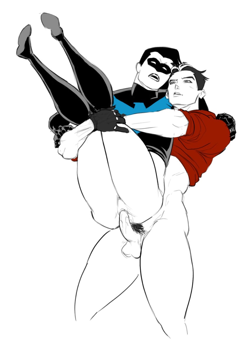 batcest dc dc_comics dick_grayson gay gay_sex inseki jason_todd nightwing red_hood_(dc)