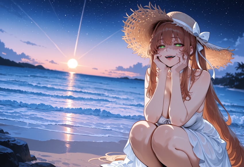 Monika (Doki Doki Literature Club) Rule 34 Image