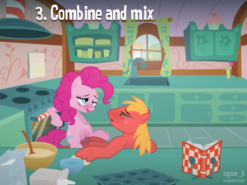 big_macintosh_(mlp) blush cookbook cooking english_text equine female friendship_is_magic hair horse horsecock long_hair male my_little_pony oven page_3 penetration penis pink_hair pinkie_pie_(mlp) sex straight straight_hair syoee_b vaginal_penetration