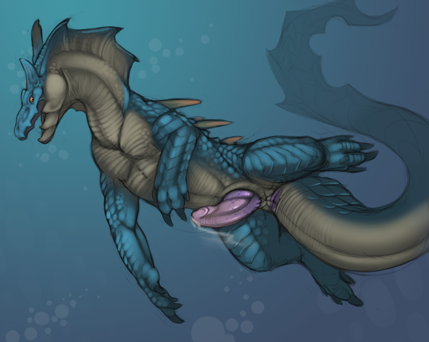 anus lagiacrus leviathan male male_only monster_hunter penis solo tojo_the_thief underwater video_games