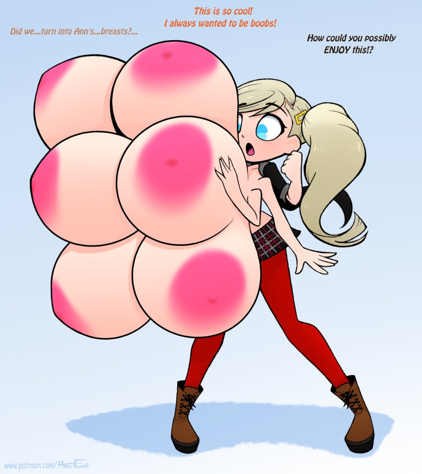 ann_takamaki atlus big_breasts blonde_hair blue_eyes body_part_transformation breast_expansion breast_inflation breast_transformation chibi huge_boobs huge_breasts hyper hyper_boobs hyper_breasts hyperflannel massive_boobs massive_breasts multi_breast multiboob multibreast multiple_arms multiple_boobs multiple_breasts persona_5 sega six_arms six_boobs six_breasts transformation twintails