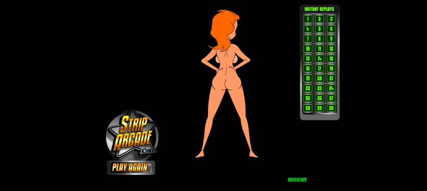 ass big_ass big_breasts big_butt bubble_butt female fully_naked game_online naked naked_female nude_female nudity_girl orange_hair screenshot strip_arcade strip_bowl