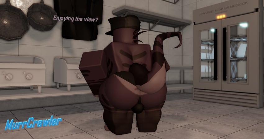 3d artist_name balls big_ass big_balls big_butt bulge clothed/nude dialogue fat_ass male molecular_breakdown murrcrawler muscular roblox roblox_game robloxian self_upload tagme tail text thick_thighs underwear undies watermark xenetic xerox_(the_mbd_project)