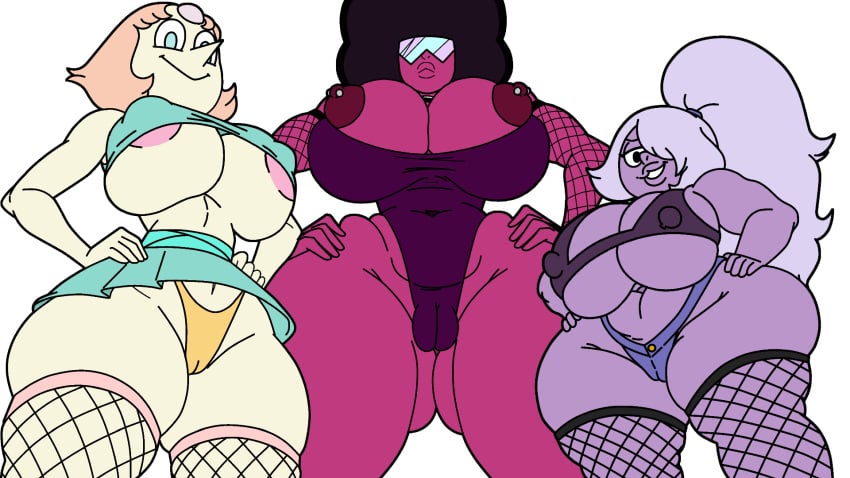 3girls 3milfs amethyst_(steven_universe) big_breasts bimbo bimbo_body blackmorty_(artist) cameltoe curvy curvy_figure fishnets garnet_(steven_universe) hands_on_hips huge_breasts looking_at_viewer milf milfs nipple_piercing nipples nipples_visible_through_clothing pearl_(steven_universe) revealing_clothes slutty_clothes steven_universe thick thick_body thick_female thick_thighs voluptuous voluptuous_female wide_hips