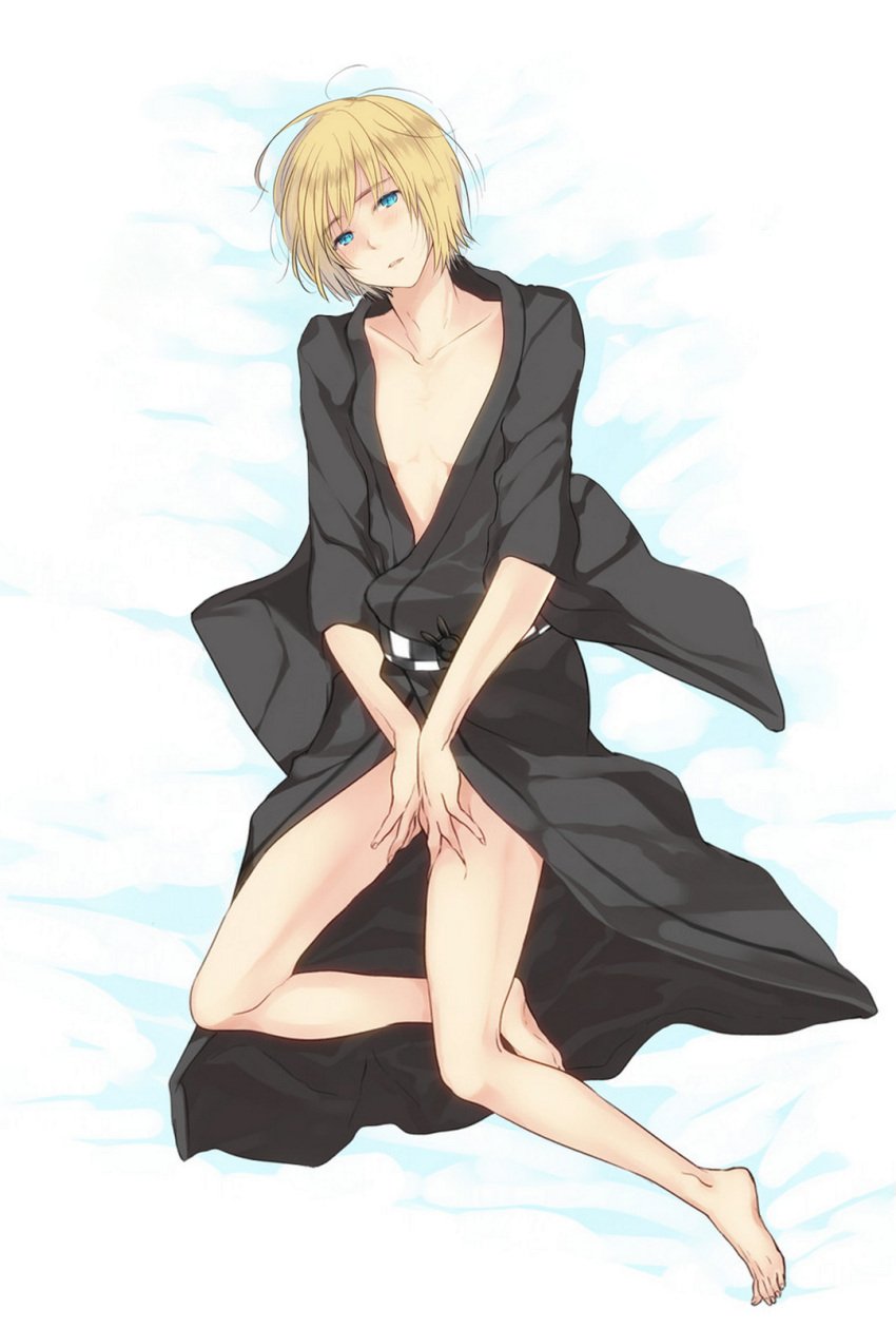 1boy 1femboy 3u :o androgynous armin_arlert ass ass attack_on_titan bare_legs bare_thighs barefoot barely_clothed bed bed_covers bed_sheet bedding bedding_background bedroom bedroom_eyes bedroom_setting bedsheets big_ass blush blush blush_lines blushed_face blushing_at_viewer blushing_male body_pillow body_pillow_design bottom_heavy bottom_heavy_femboy bottom_heavy_male collarbone covering covering_crotch covering_penis covering_privates covering_self curvy curvy_ass curvy_body curvy_femboy curvy_figure curvy_hips curvy_male curvy_thighs cute_male dakimakura dakimakura_design femboy full_body functionally_naked functionally_nude functionally_nude_femboy functionally_nude_male grabbing grabbing_own_thigh hands_on_crotch hands_on_penis hips laying laying_back laying_down laying_on_back laying_on_bed lying lying_down lying_on_back lying_on_bed male male_focus male_only on_back on_bed otoko_no_ko partially_clothed partially_clothed_femboy partially_clothed_male partially_nude partially_nude_male robe robe_only shingeki_no_kyojin solo solo_focus suggestive suggestive_look suggestive_pose suggestive_posing thick_ass thick_hips thick_legs thick_thighs thigh_grab thighs twink wide_hips yaoi