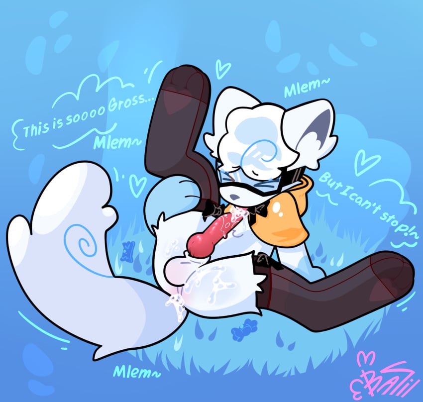 2d cum cum_in_mouth cute drawz_artz furry oc pokemon selfsuck vulpix