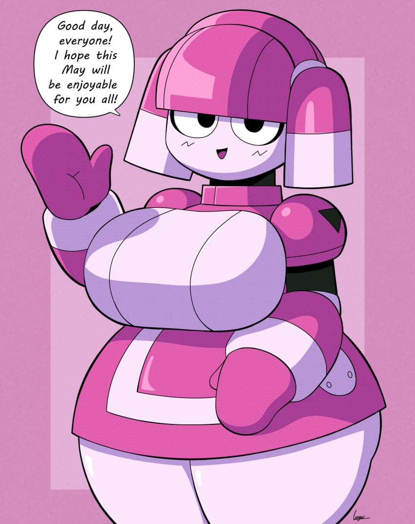 big_breasts breasts dorahden female huge_breasts mya_(dorahden) robot robot_humanoid thick_thighs wholesome wide_hips