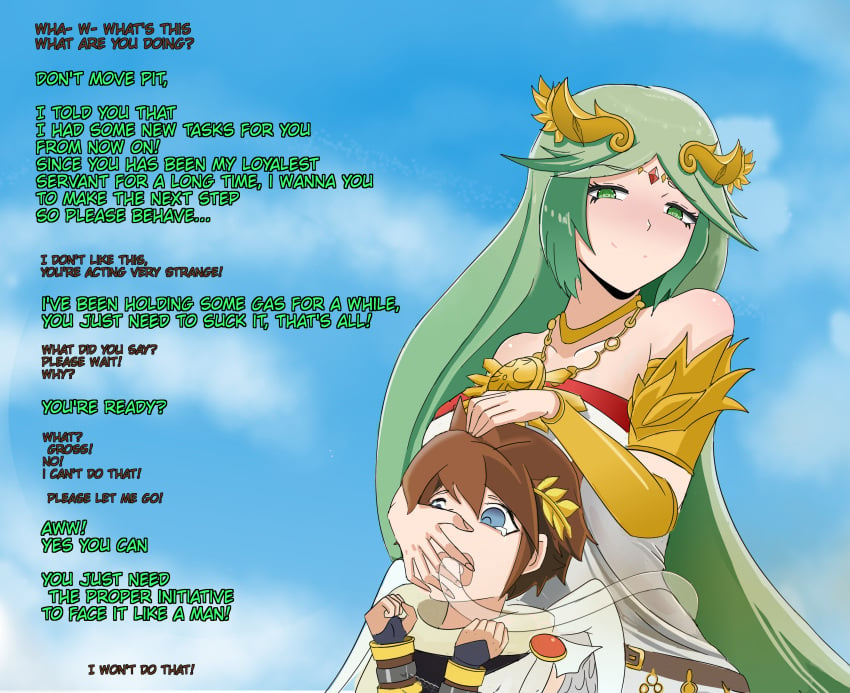 breasts kid_icarus kid_icarus_uprising nintendo nude_mind palutena pit_(kid_icarus) sadism sadistic_girl