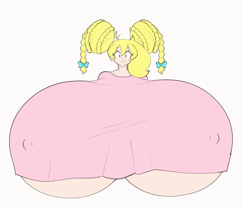 animated big_breasts breasts cassie_(theycallhimcake) dullahan female huge_breasts hyper_breasts theycallhimcake