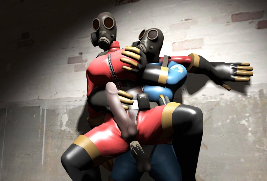 2futas 3d cup4eney fempyro futa_on_futa futa_only futanari human intersex pyro tagme team_fortress_2