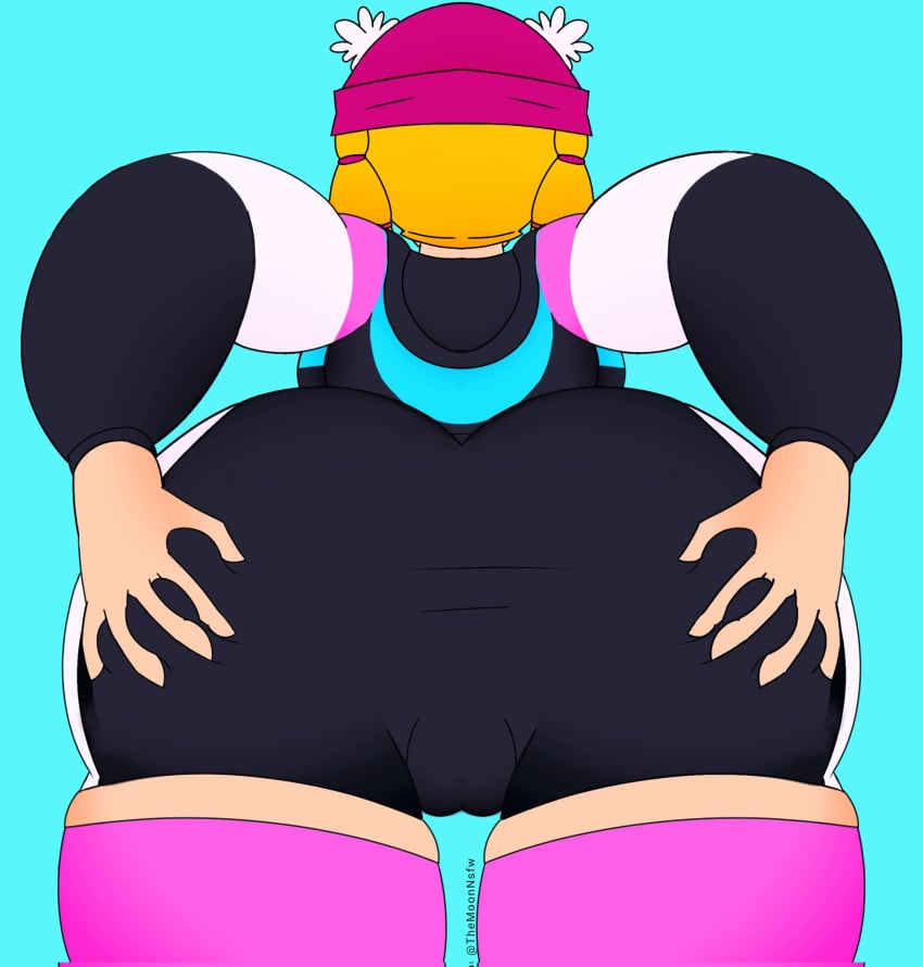 1girls bibi_(brawl_stars) big_ass brawl_stars gamer_bibi themoonbear_artist