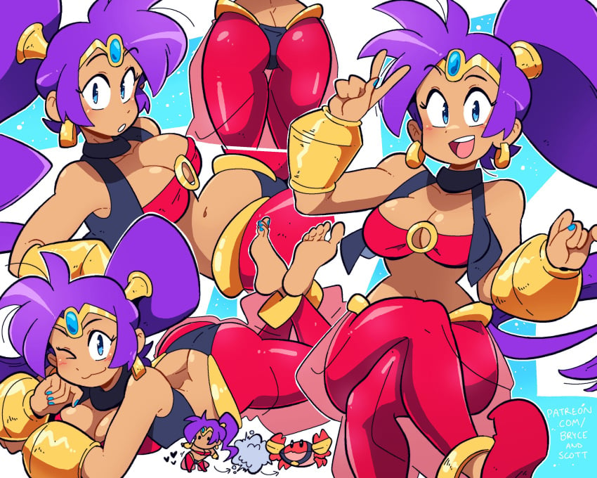 ass breasts multiple_images scott_malin shantae shantae_(character) tagme