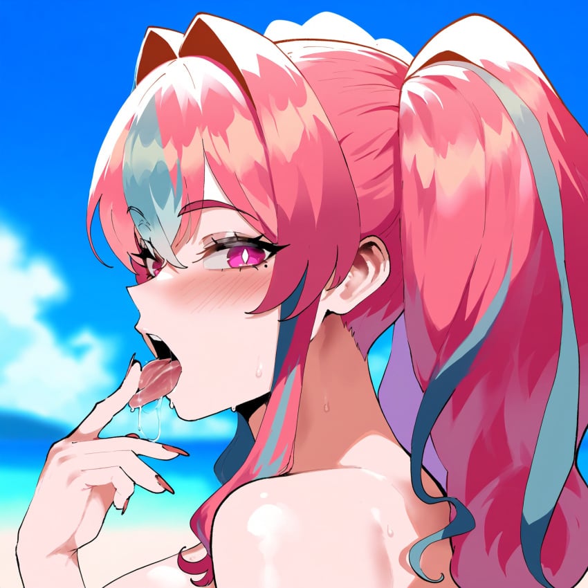 ai_generated ass ass_focus azur_lane big_ass big_breasts big_butt big_thighs bremerton_(azur_lane) close-up dijiai fingers focus from_front_position front_view hourglass_figure looking_at_viewer looking_back nsfw open_mouth portrait round_ass round_butt saliva saliva_trail thick thick_ass thick_butt thick_legs thick_thighs thighs tongue tongue_out wide_hips