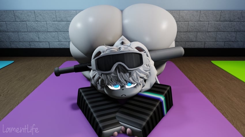 1boy 3d :/ artist_name baseball_bat bat big_ass femboy furry gay heavy_bottom huge_ass lamentlife looking_at_viewer male male_focus male_only neutral_expression oc original roblox robloxian source_request tagme thick_thighs watermark