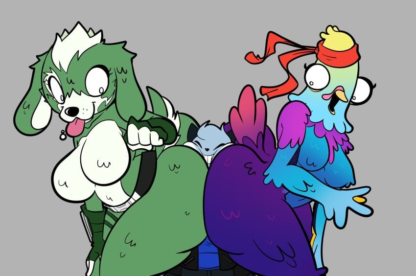 big_ass big_breasts breasts bubble_butt budge_(fortnite) cleavage clover_team_leader dewott double_buttjob female fortnite furry genderswap_(mtf) huge_ass huge_breasts mscyan pokemon pokemon_(species) rule_63 thehoraco thick_thighs wide_hips