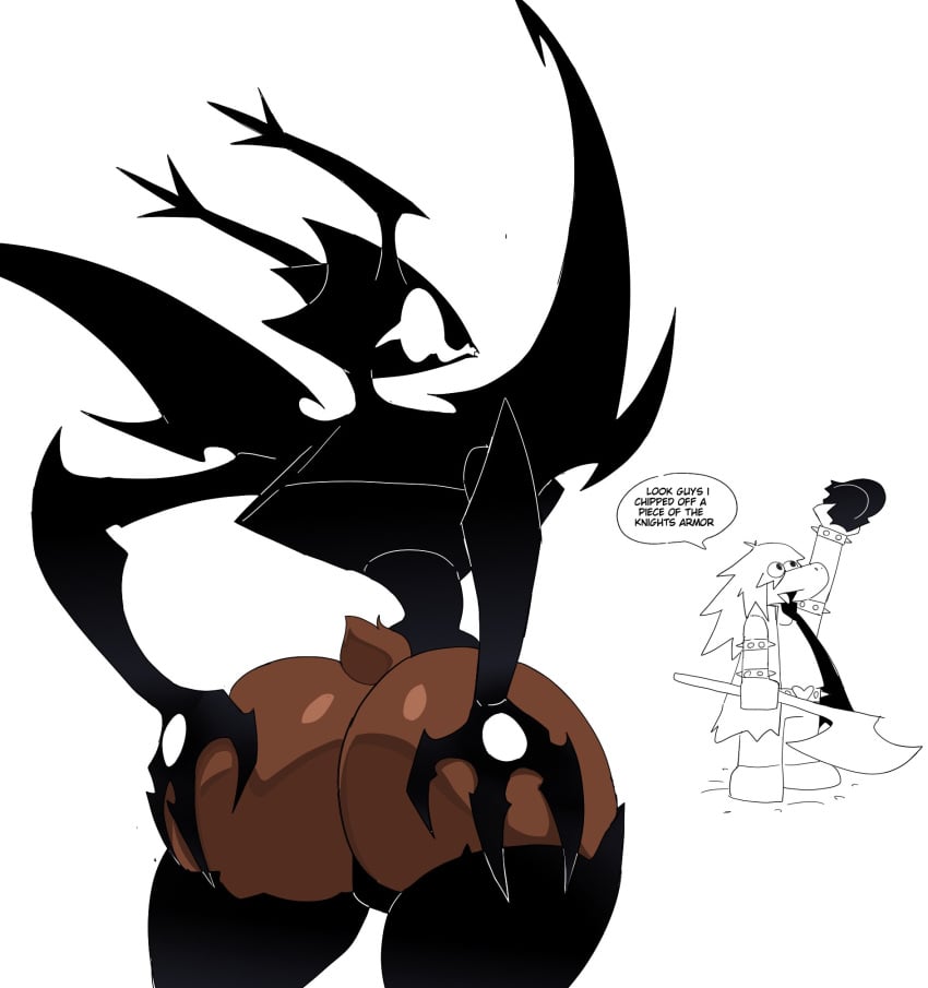ass ass_focus comic cyberlord1109 deltarune dess_holiday grabbing grabbing_ass meme roaring_knight susie_(deltarune) undertale_(series)
