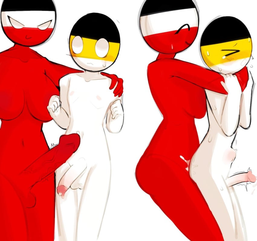 1futa anal anal_penetration anal_sex belly_bulge belly_button big_breasts big_penis bigger_female blush breasts cum cum_in_ass cum_inside futa_is_bigger futa_on_male futadom futanari gay gay_sex german_empire german_empire_(countryhumans) huge_balls humanoid humanoid_penis male malesub nipples nude penetration penis precum red_body russian_empire russian_empire_(countryhumans) sex sweating white_body