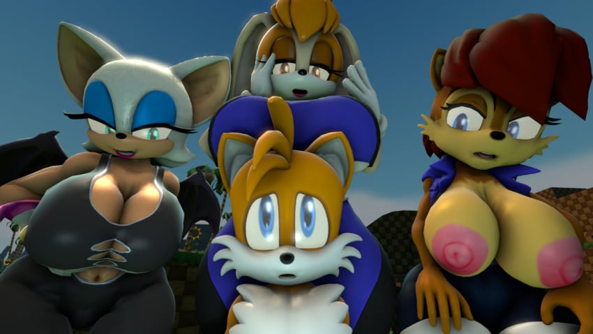 1boy 3d 3d_model 3girls age_difference bat female fox huge_breasts imminent_sex large_breasts larger_female male miles_prower milf mobian mobian_(species) mobian_bat older_female older_woman_and_younger_boy rabbit realbibbel rouge_the_bat rouge_the_rider sally_acorn sega sfm smaller_male sonic_(series) sonic_adventure_2 sonic_the_hedgehog_(series) source_filmmaker tagme tails tails_the_fox vanilla_the_rabbit younger_male