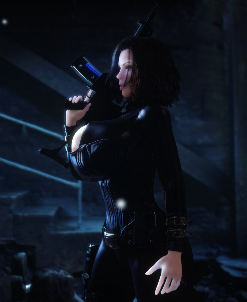 1girls 3d 3d_(artwork) alternate_breast_size ass big_ass big_breasts black_bodysuit black_hair bodysuit bottom_heavy breasts bust busty chest cleavage curvaceous curvy curvy_figure female female_focus female_only female_solo gun hips holding_object holding_weapon hourglass_figure huge_ass huge_breasts huge_hips humanoid large_ass large_breasts legs light-skinned_female light_skin mature mature_female open_bodysuit open_clothes selene_(underworld) slim_waist solo solo_female thick thick_hips thick_legs thick_thighs thighs top_heavy underworld vaako vampire vampire_girl vampiress voluptuous waist weapon wide_hips