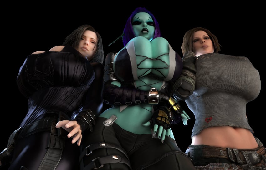 3d 3d_(artwork) 3girls alternate_breast_size ass asymmetrical_hair big_ass big_breasts black_body black_hair blue-skinned_female blue_body blue_skin bodysuit bottom_heavy breasts brown_eyes brown_hair bulletstorm bust busty chest cleavage corset crossover curvaceous curvy curvy_figure electronic_arts epic_games female female_focus female_only fingerless_gloves from_below garry's_mod gloves hair_over_one_eye heterochromia hips hourglass_figure huge_ass huge_breasts human humanoid large_ass large_breasts legs light-skinned_female light_skin long_ears long_pointy_ears looking_at_viewer mature mature_female midriff multiple_females multiple_girls people_can_fly pointy_ears purple_hair selene_(underworld) slim_waist soria thick thick_hips thick_legs thick_thighs thighs top_heavy trishka_novak underworld unreal_tournament vaako vampire vampire_girl vampiress voluptuous voluptuous_female waist wide_hips