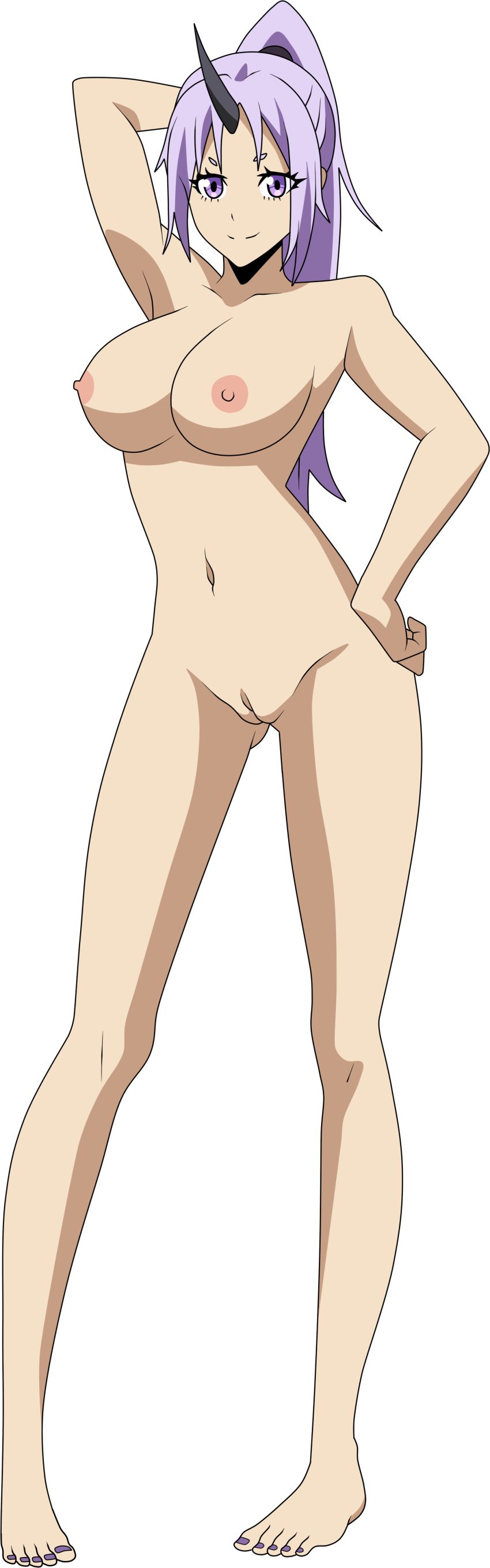 big_breasts horn lionprideart nude nude_female pussy shion_(tensei_shitara_slime_datta_ken) tensei_shitara_slime_datta_ken transparent_background