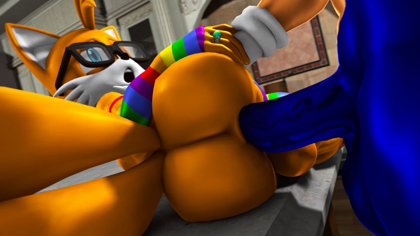 1femboy 2males 3d 3d_(artwork) 4k 4k_resolution anal anal_sex animal_genitalia animal_penis anus ass ass_focus balls big_ass big_balls big_butt big_cock big_penis cock femboy fuckboy full_hd furry furry_male fxnsfm gay gay_anal gay_sex glasses gloved_hands gloves hd high_resolution image male male_on_femboy miles_prower penis poster render sfm socks sonic_(series) sonic_the_hedgehog sonic_the_hedgehog_(series) source_filmmaker tagme tails tails_the_fox