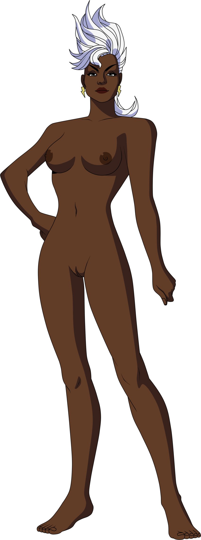 alpha_channel dark-skinned_female dark_skin ebony for_sticker_use lionprideart marvel marvel_comics older_female ororo_munroe png pussy sticker_template storm_(x-men) transparent_background transparent_png white_hair x-men x-men:_the_animated_series x-men_97