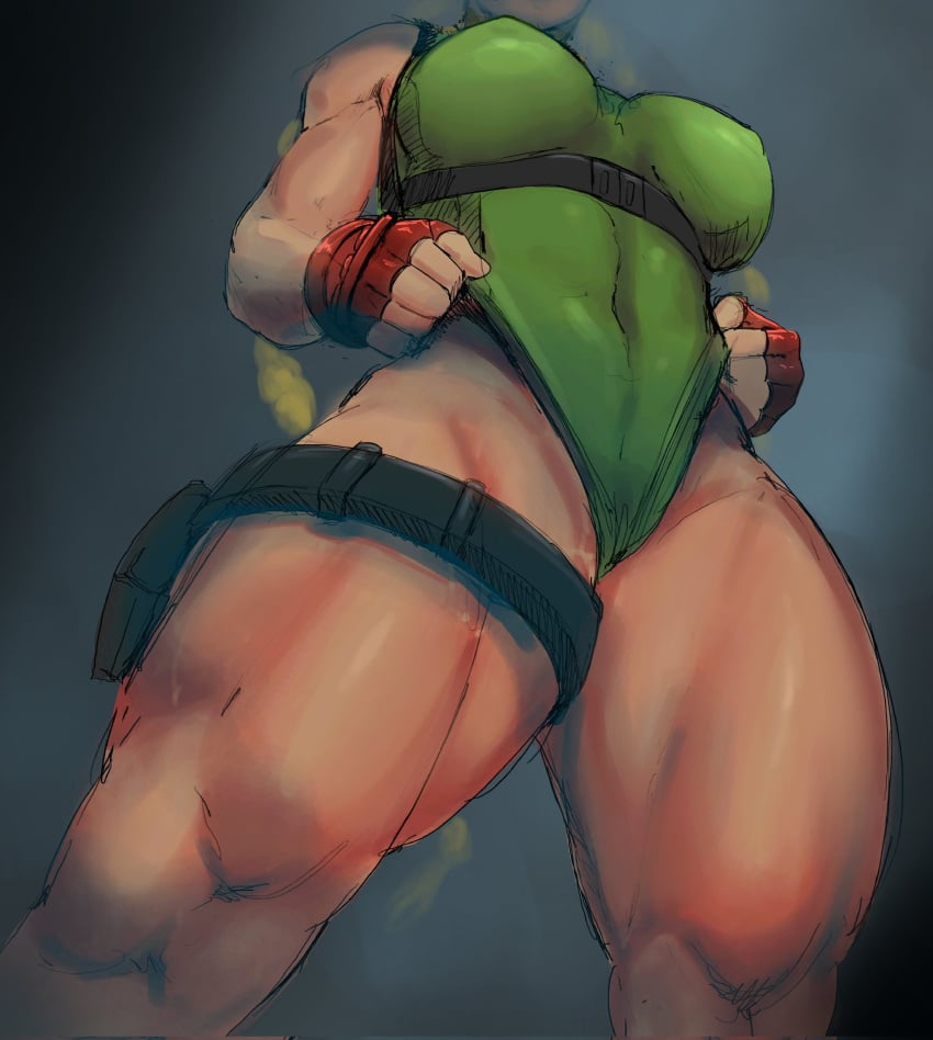 1girls athletic athletic_female breasts cammy_white capcom female female_focus female_only fighting_game fingerless_gloves gloves legs legs_focus leotard muscular muscular_female muscular_thighs paranoiddroid paranoiddroid5 solo solo_female solo_focus street_fighter thick_thighs thighs toned toned_female