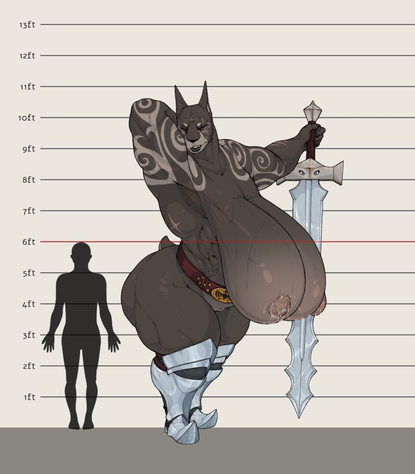 2023 5_fingers ambiguous_gender anthro areola arm_tattoo armor ass belt bent_arm big_areola big_breasts big_butt big_nipples biped black_claws black_lips bodily_fluids breasts canid canine canis chart claws clothed clothing cropped_ears darknut dated digital_drawing_(artwork) digital_media_(artwork) dizzyknight dobermann domestic_dog duo elderly_anthro elderly_female empty_eyes extended_arms eyebrows eyelashes female finger_claws fingers genitals glistening glistening_eyes glistening_lips hand_behind_head height_chart height_comparison hi_res holding_melee_weapon holding_object holding_sword holding_weapon huge_areola huge_breasts huge_hips huge_nipples huge_thighs human humanoid_hands hyper hyper_breasts innie_pussy lactating larger_anthro larger_female lips looking_at_viewer mammal markings mature_anthro mature_female melee_weapon milk model_sheet mostly_nude mostly_nude_anthro mostly_nude_female mouth_closed muscular muscular_anthro muscular_female muscular_thighs narrowed_eyes nintendo nipples nude old outline pink_areola pink_nipples pinscher pose pussy red_belt red_eyes sagging_breasts scar side_by_side size_difference skimpy smaller_ambiguous smaller_human smile smiling_at_viewer snout standing stella_(rexpecs) sword tattoo teeth the_legend_of_zelda thick_bottom_lip thick_neck thick_thighs unconvincing_armor weapon wet white_eyebrows white_inner_ear white_outline wide_hips wind_waker