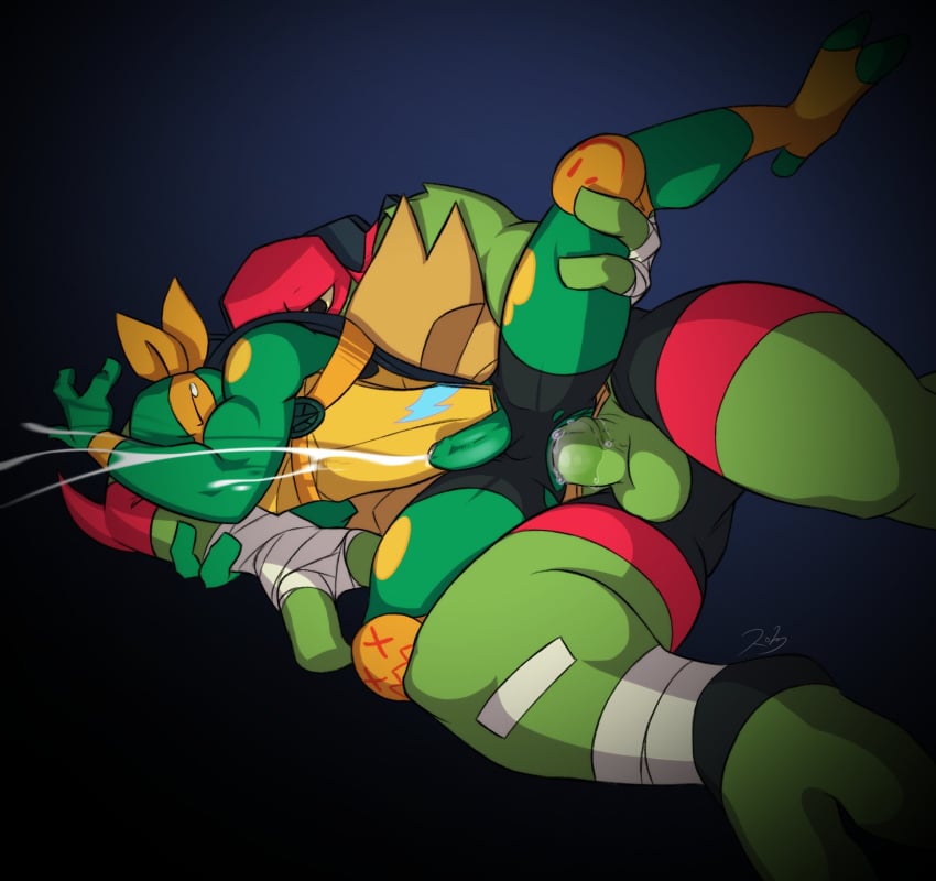 cum cum_in_ass cum_inside cumming cumming_from_anal_sex cumming_together cumming_while_penetrated cumming_while_penetrating gay gay_domination gay_sex incest michelangelo_(rise_of_the_tmnt) michelangelo_(tmnt) non-human non-human_only nsfw raphael_(tmnt) rise_of_the_teenage_mutant_ninja_turtles spiceboybebop yaoi