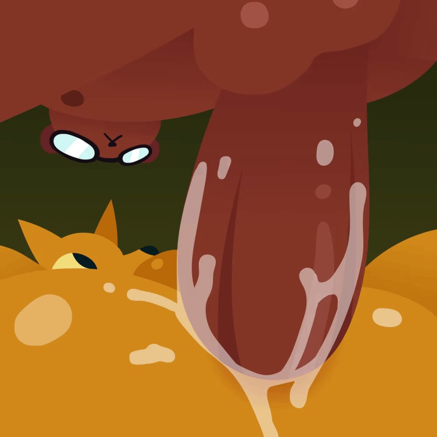 1:1 2d_animation alliartist ambiguous_fluids anal anal_sex angus_delaney animated anthro anthro_on_anthro anthro_penetrated anthro_penetrating anthro_penetrating_anthro ass balls bear bodily_fluids brown_body brown_fur canid canine canon_couple cum cum_in_ass cum_inside duo expressionless eyewear fox from_front_position fur genital_fluids genitals glasses gregg_lee hi_res lineless looking_at_another lying male male/male male_penetrated male_penetrating male_penetrating_male mammal mating_press missionary_position night_in_the_woods nude on_back on_top orange_body orange_fur penetration penile penile_penetration penis penis_in_ass precum sex short_playtime yellow_sclera