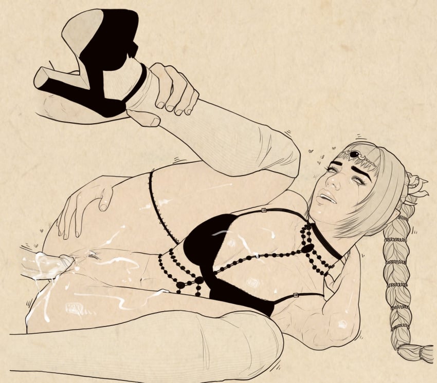 1boy 1girls baldur&#039;s_gate baldur&#039;s_gate_3 clothed_sex cum cum_in_pussy cum_inside cum_on_body cum_on_breasts dungeons_and_dragons elf female forgotten_realms fucked_silly galaad1800 half-elf hearts_around_head leg_grab legs_up looking_pleasured male pleasure_face sex shadowheart shoes smile stockings straight uncolored unseen_male_face
