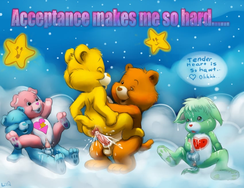 anal anal_penetration anal_sex anus bear blue_fur care_bear care_bear_cousins care_bears cum english_text eyes_closed funshine_bear gentle_heart_lamb green_fur happy happy_sex hugs looqdrake masturbation orange_fur penis pink_fur sex star tenderheart_bear text tugs vagina vaginal vaginal_penetration vaginal_sex yellow_fur