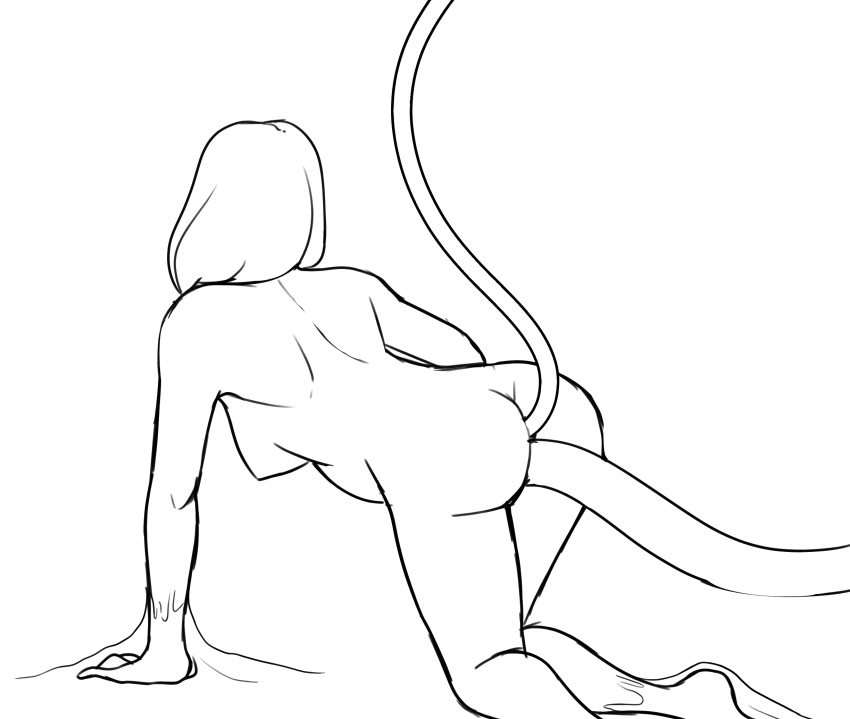 anal anal_sex animated askini ass female forced human human_only mammal nude penetration rape restrained simple_background sketch stomach_bulge tentacle tentacle_porn tentacle_rape vaginal_penetration