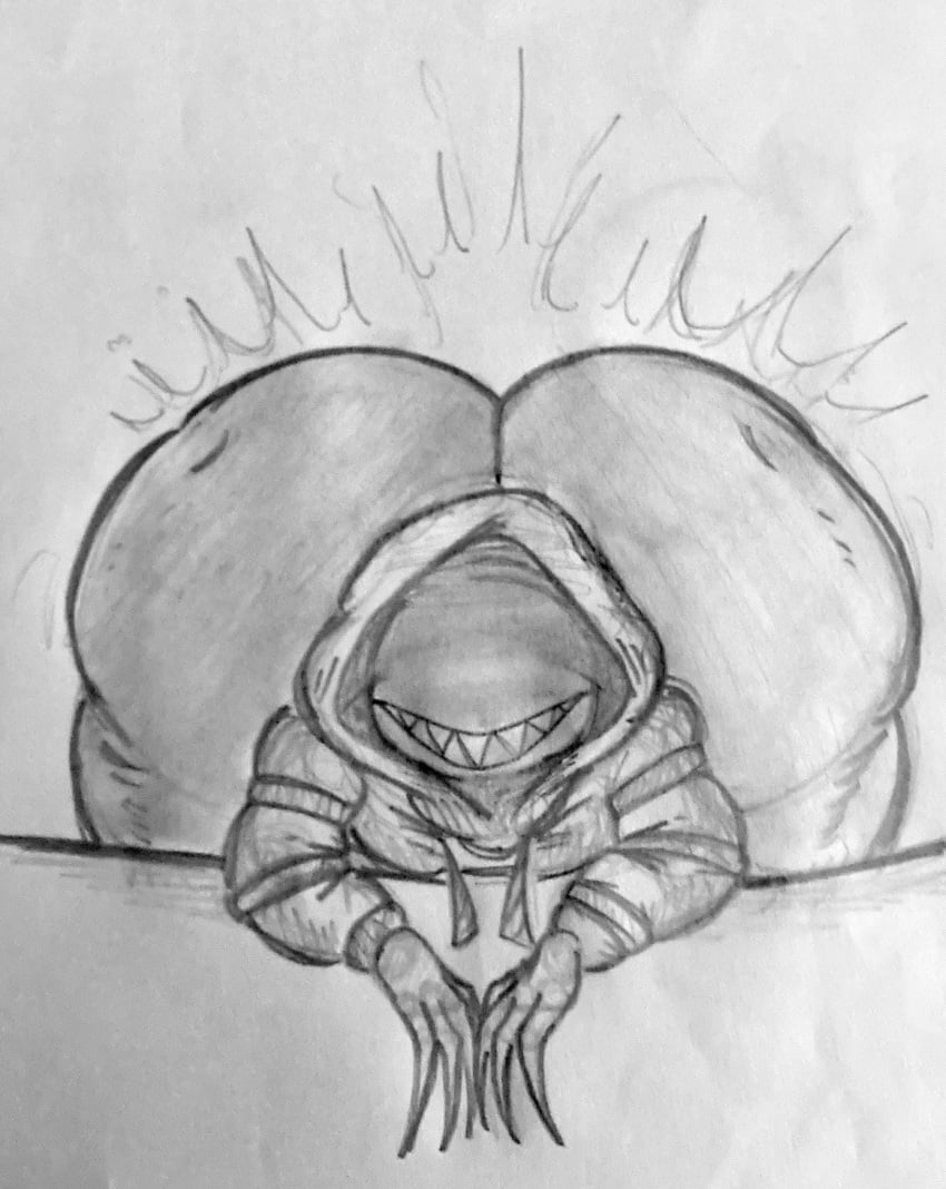 1male big_ass big_butt big_thighs bubble_ass bubble_butt hoodie huge_ass huge_butt hunter_(left_4_dead) large_ass large_butt left_4_dead long_fingers looking_at_viewer male male_only methcaptain monster schplingnops sharp_teeth sketch smiling smiling_at_viewer solo solo_male thick_thighs traditional_media_(artwork) wide_hips zombie