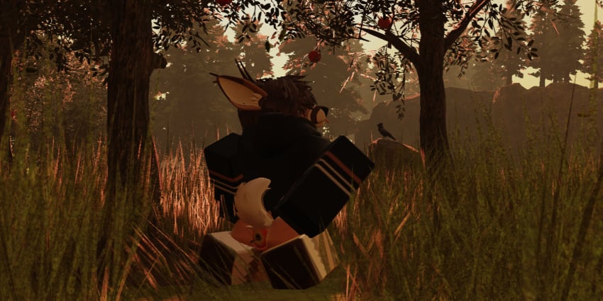 3d anal anonymous_artist anthro antlers arm_warmers armwear ass avian bird blep bottomless clothed clothing corvid corvus_(genus) crow curled_tail curved_tail deer detailed_background fluffy fluffy_hair furry grass hair hand_on_butt hoodie hoodie_only hooves horn improvised_sex_toy kneeling male mammal object_insertion oscine outside passerine plant roblox robloxian rock scenery solo tail tongue tongue_out topwear topwear_only tree