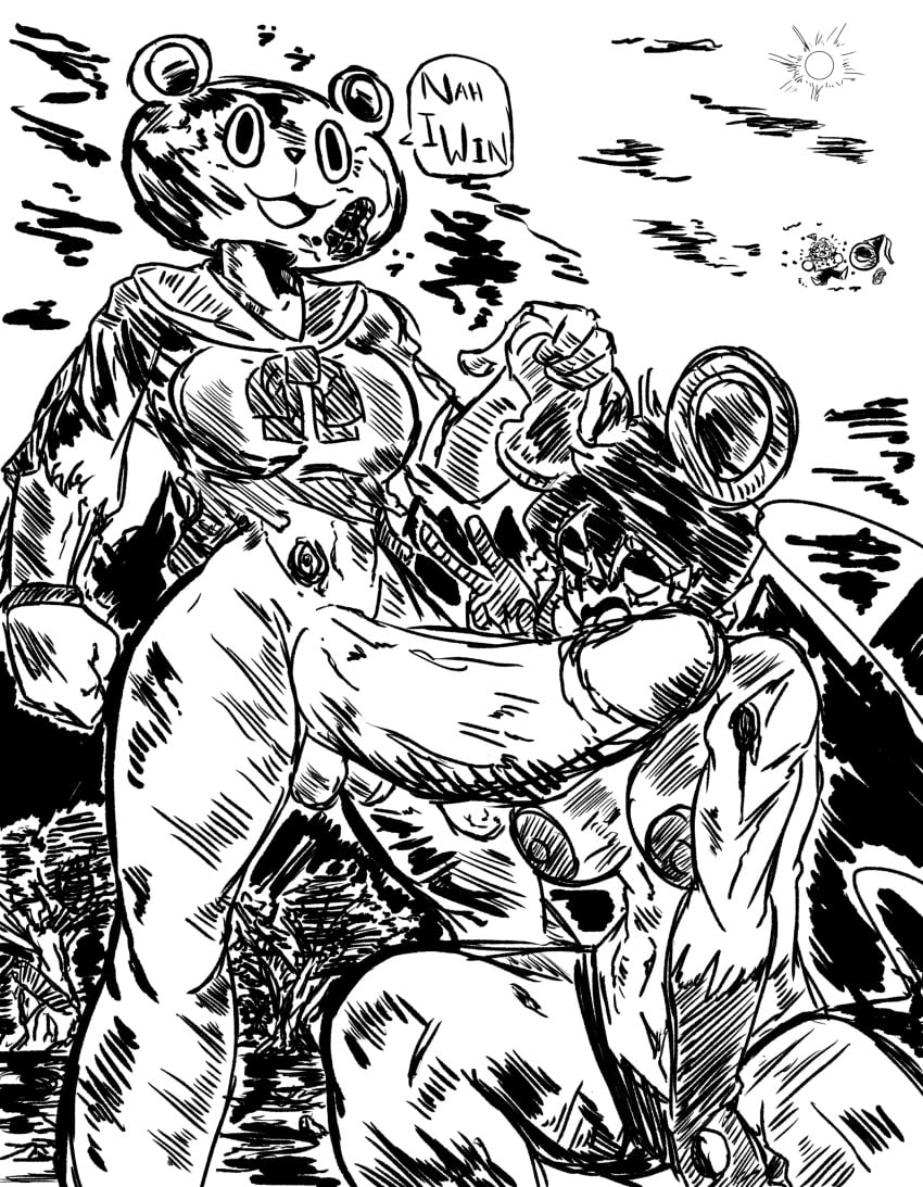 1futa 1girls 2girls anthro anthro_on_anthro athletic_female background balls bear big_breasts big_dick black_and_white blood breasts clothing corruption curvy damaged_clothes defeated defeated_heroine ear faceless_character faceless_futanari female female_only fight forced furry furry_female futa/female futa_on_female futanari grabbing huge_breasts huge_cock humanoid_penis humiliation large_penis licking licking_penis nahmona_(oc) nipples no_panties nude nude_female nude_futanari open_mouth original original_artwork original_character outdoors penis rat saliva saliva_on_penis school_uniform silly_face simple_background sitting sluttishnahmona smile tail text_bubble thick_thighs tongue uncensored voluptuous voluptuous_female voluptuous_futanari wide_hips