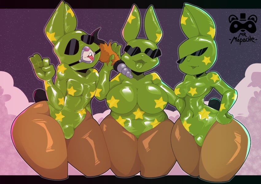 big_ass big_breasts big_butt big_thighs big_titties bunny_ears bunny_girl bunny_tail clothing curvaceous curvaceous_female curvaceous_figure curvy curvy_figure curvy_hips disney furry furry_female furry_only latex_bunny_(zootopia) latex_clothing mr_mapache pixar zootopia zootopia_2