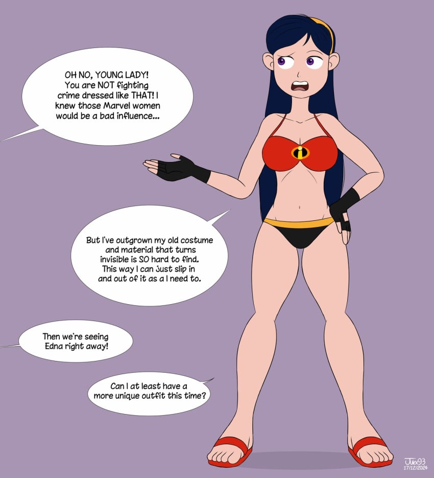 2004 2025 bikini disney helen_parr julex93 meta pixar red_socks superhero superheroine the_incredibles violet_parr