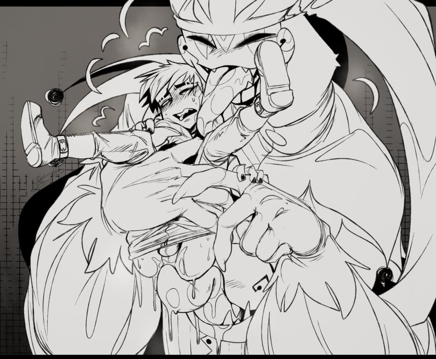 2boys anal anal_insertion anal_sex big_dom_small_sub blasticheart_(artist) broken_colors dominant dominant_male domination gay gay_anal gay_domination gay_male gay_sex janne_(blasticheart) jester_(blasticheart) long_tongue male maledom malesub micro micro_male micro_on_macro monster_boy monsterfucker monsterfucking oral size_difference size_play submissive submissive_male teratophilia tongue tongue_fucking tongue_in_anus yaoi