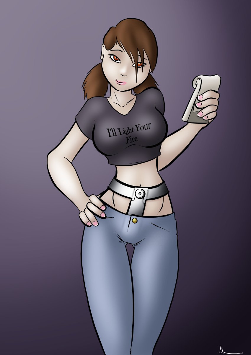 brown_hair chastity_belt chastity_device danaume female female_chastity female_only fully_clothed png story story_at_source story_in_description text text_on_clothing